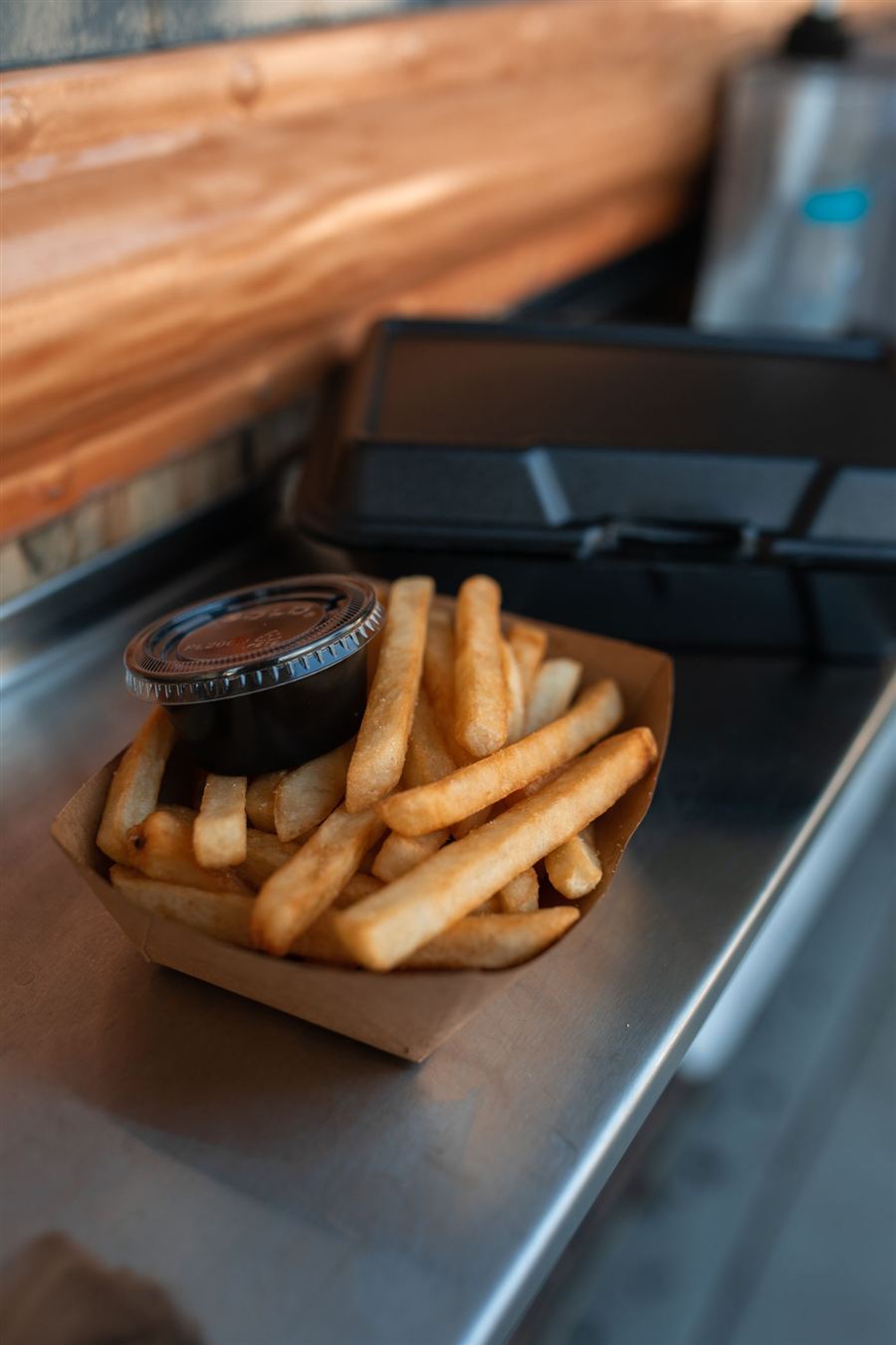 Cornet de frites dorées